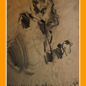 model jonge man steunend op elleboog 61/10/30