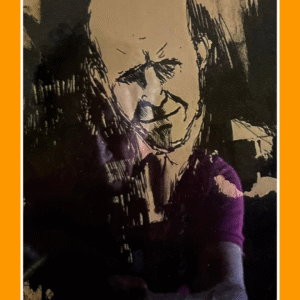 portret papa, oost indische inkt 62/48/100